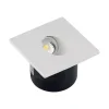 Illuminazione Per Esterno- Faretto led segnapasso ad incasso da esterno quadrato vtac bianco 4000k