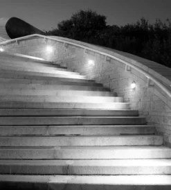 Best Faretto led segnapasso rotondo da 3w a plafone da esterno vtac grigio 4000k Illuminazione Per Esterno