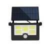 Illuminazione Per Esterno|Faretto led solare da esterno eurogarden con sensore di movimento e telecomando 14x9x4,4 cm