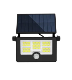 Illuminazione Per Esterno|Faretto led solare da esterno eurogarden con sensore di movimento e telecomando 14x9x4,4 cm