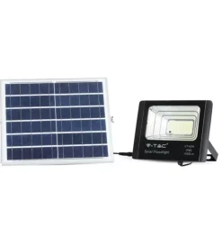 Illuminazione Per Esterno|Faro led con pannello solare e telecomando 6000k, 16w