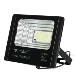 Illuminazione Per Esterno|Faro led con pannello solare e telecomando 6000k, 16w