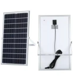 Illuminazione Per Esterno|Faro led con pannello solare e telecomando 6000k, 35w