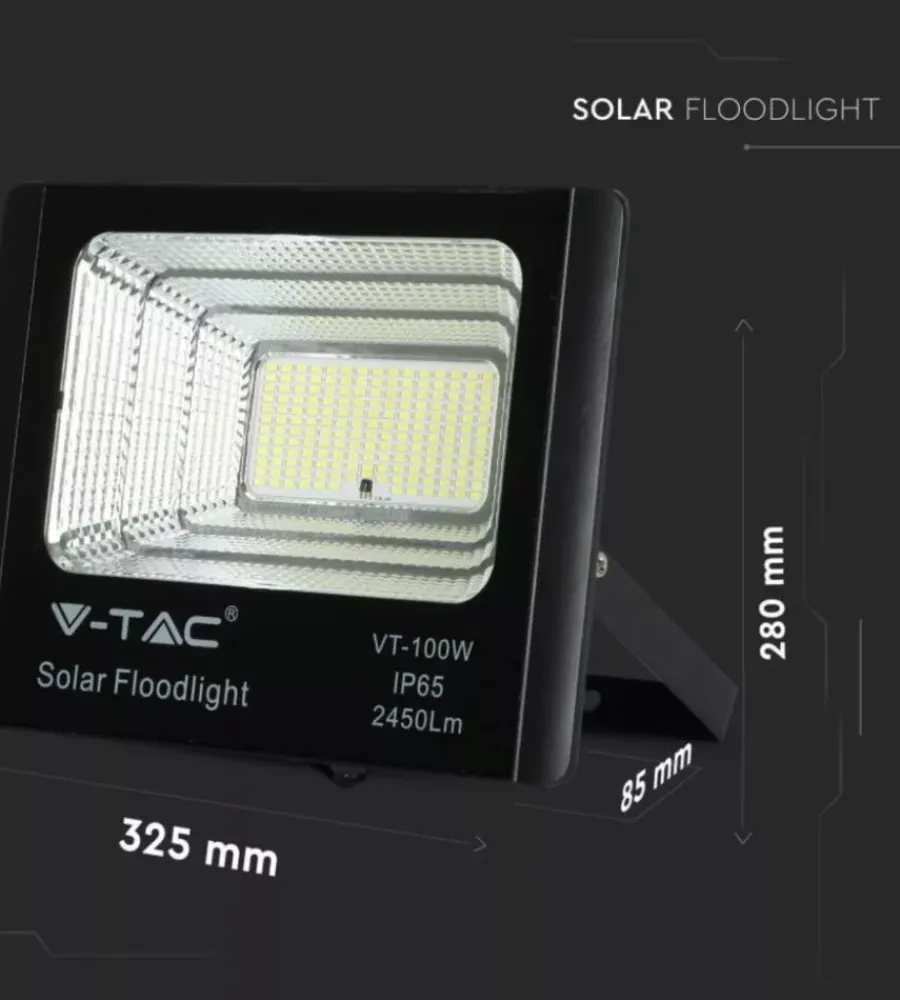 Illuminazione Per Esterno|Faro led con ricarica solare 35w, 4000k