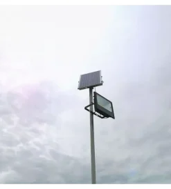 Discount Faro led con telecomando e pannello solare 4000k, 50w Illuminazione Per Esterno