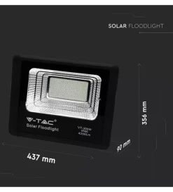 Discount Faro led con telecomando e pannello solare 4000k, 50w Illuminazione Per Esterno
