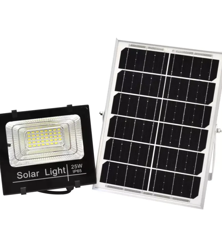 Illuminazione Per Esterno|Faro led da esterno solare crepuscolare, 25 w 4000 k