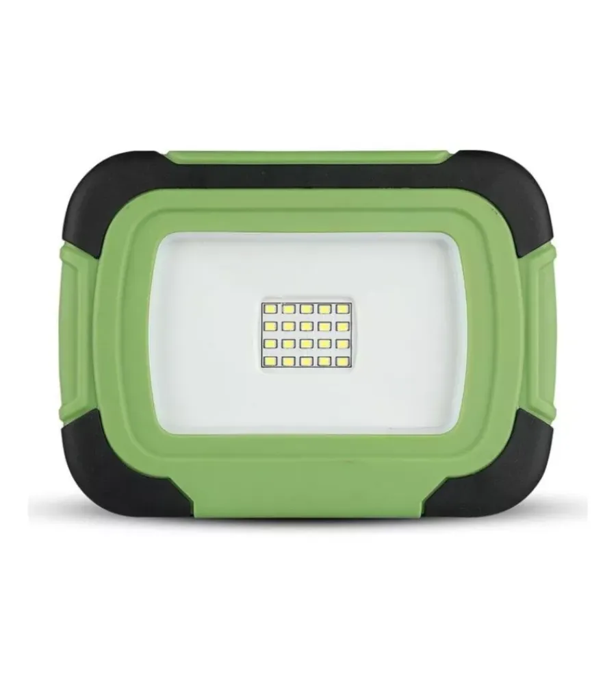 Illuminazione Per Esterno|Faro led ricaricabile vtac con sos flash verde 6400k 20w