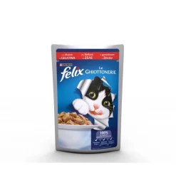 Best Felix le ghiottonerie, alimento umido per gatto con manzo in gelatina. Alimenti Umido Gatto