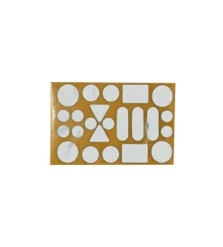 Accessori- Feltrini adesivi assortiti - bianco - 20 pz.