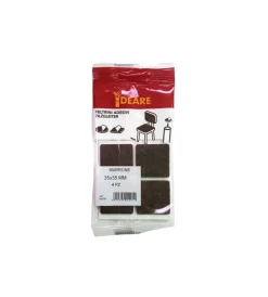 New Feltrini adesivi quadrati - 35 x 35 mm. - marrone - 4 pz. Accessori