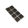 Accessori- Feltrini adesivi quadrati - 25 x 25 mm. - marrone - 8 pz.