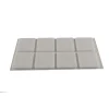 Accessori- Feltrini adesivi quadrati - 25x25 mm. - bianco - 8 pz.