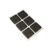 Accessori|Feltrini adesivi quadrati - 30 x 30 mm. - marrone - 6 pz.