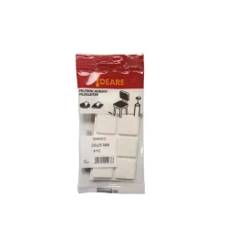 Accessori|Feltrini adesivi quadrati 25 x 25 mm. - bianco - 8 pz.
