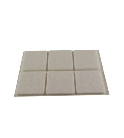Accessori|Feltrini adesivi quadrati - 30x30 mm. - bianco - 6 pz.