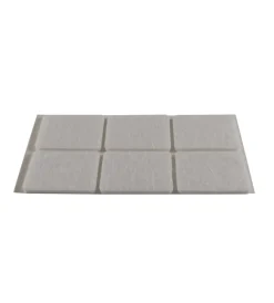 Accessori- Feltrini adesivi rettangolari - 25x35 mm. - bianco - 6 pz.