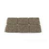 Accessori- Feltrini adesivi rettangolari - 25x35 mm. - marrone - 6 pz.