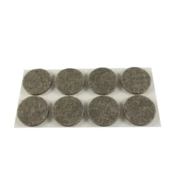 Accessori- Feltrini adesivi tondi - ø 24 mm. - marrone - 8 pz.