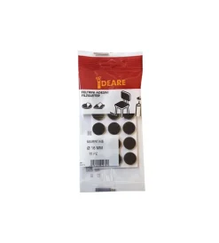 Accessori- Feltrini adesivi tondi ø 16 mm. - marrone - 15 pz.
