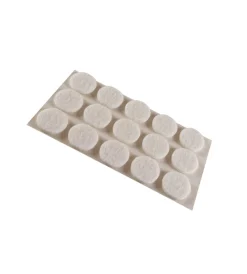 Accessori- Feltrini adesivi tondi ø 16 mm. - bianco - 15 pz.