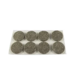 Accessori|Feltrini adesivi tondi - ø 26 mm. - marrone - 8 pz.