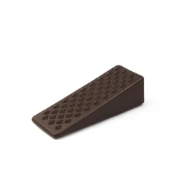 Accessori|Fermaporte adesivi a cuneo - marrone - 4 pz.