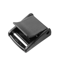 Sistemi Di Fissaggio- Fermo di bloccaggio in nylon nero per cinghie da 30 mm.