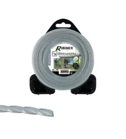 Decespugliatori-Ribimex Filo attorcigliato quadrato per decespugliatori 2,4 mm x 15 m