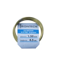 Ferramenta Per Esterno- Filo di ottone cotto ø 1,5 mm. 4,5 mt.