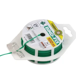 Coltivazione E Cura- Filo per giardinaggio in ferro plastificato, verde, 100 metri