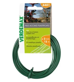 Attrezzatura Giardinaggio-Verdemax Filo tondo acciaio bobina mt 15