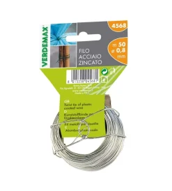 Verdemax Attrezzatura Giardinaggio|Filo tondo acciaio zincato bobina m50