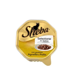 Alimenti Umido Gatto- Fiocchi in salsa con agnello e carni bianche 85 gr.