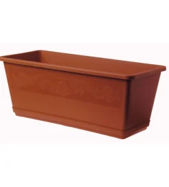 Coltivazione E Cura-Bama Fioriera balconella cm 40 c/sottovaso terracotta