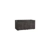 Coltivazione E Cura- Fioriera millennium marrone - rettangolare 59x25 cm - deroma