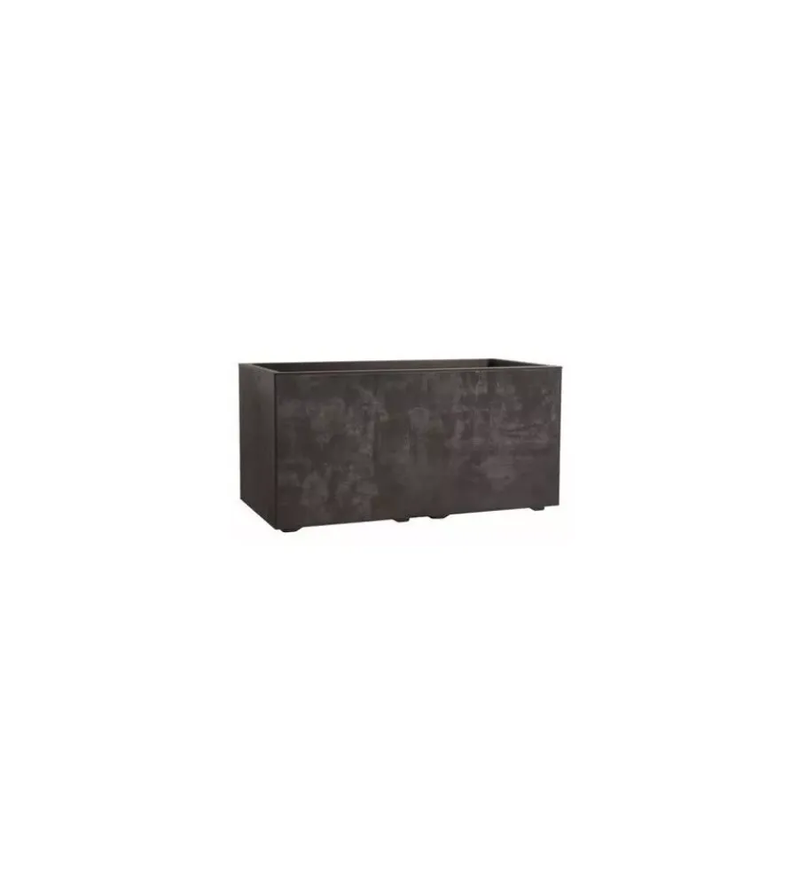 Coltivazione E Cura- Fioriera millennium marrone - rettangolare 59x25 cm - deroma