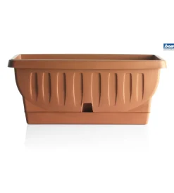 Bama Coltivazione E Cura|Fioriera natura cm. 50 terracotta