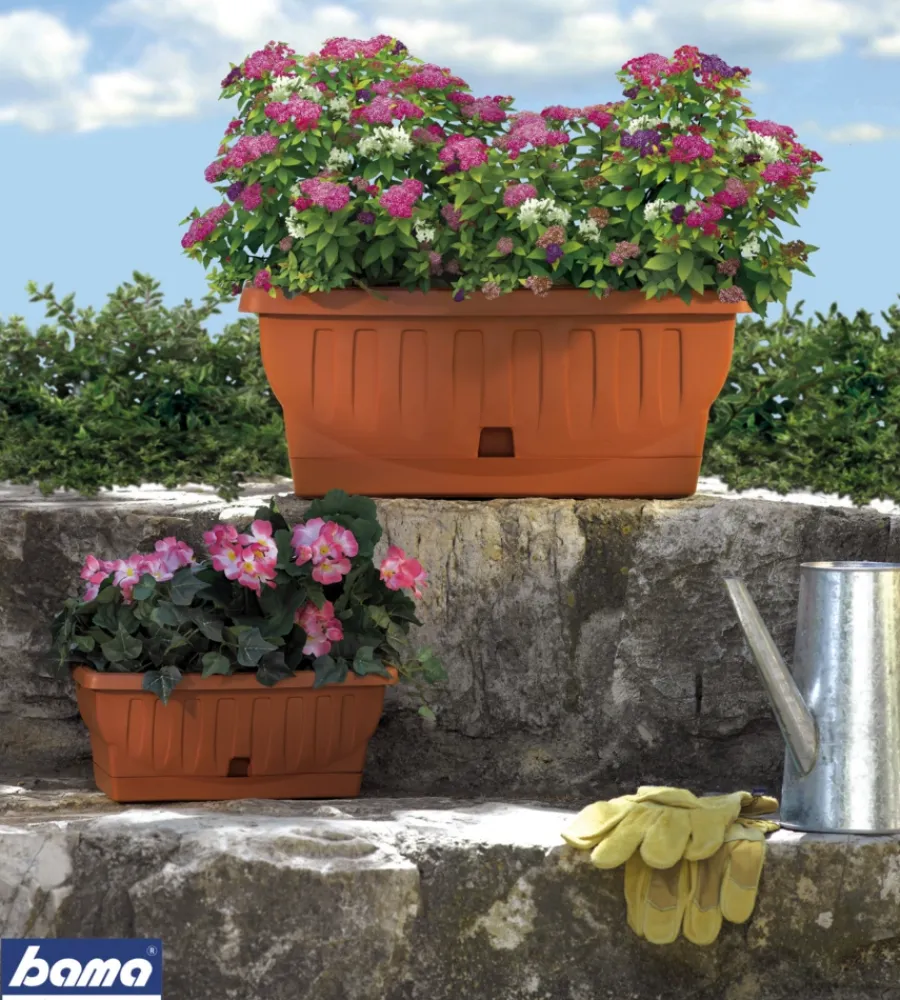 Coltivazione E Cura-Bama Fioriera natura cm 100 terracotta