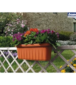 Bama Coltivazione E Cura|Fioriera rondine cm 60 colore terracotta -