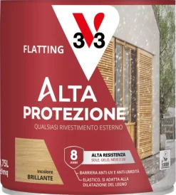Discount Flatting ad alta protezione incolore, 750 ml Flatting E Vernici Legno