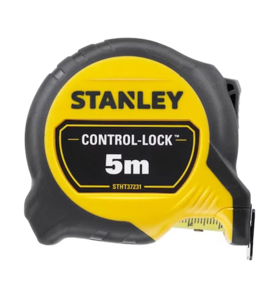 Strumenti Di Misurazione-Stanley Flessometro "control lock" magnetico, 5 m x 25 mm