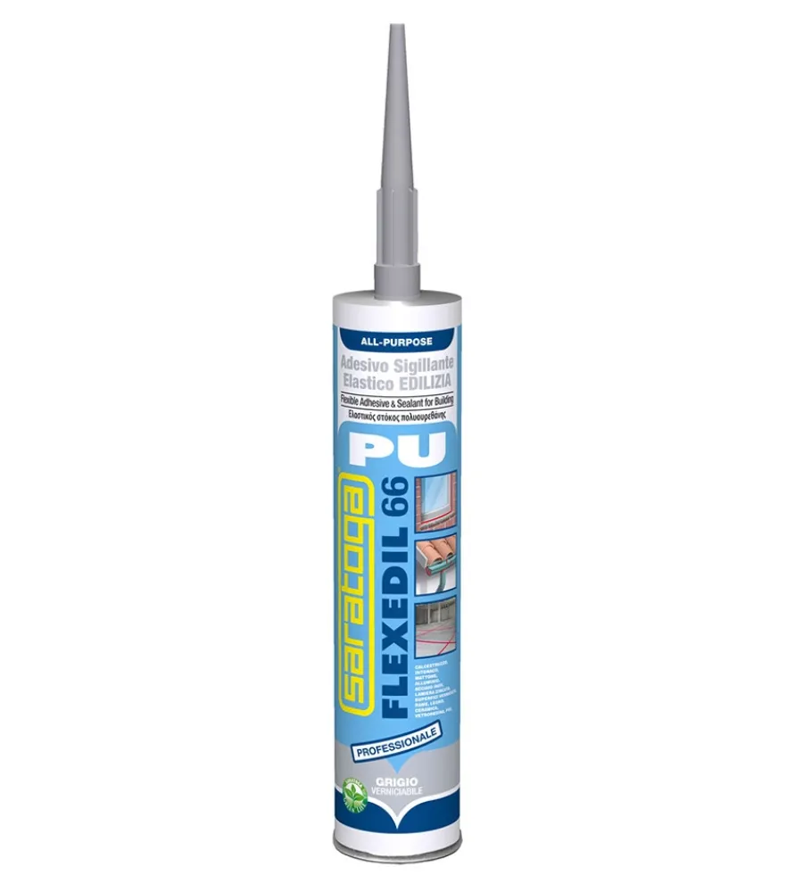 Siliconi E Sigillanti-Saratoga "flexedil" grigio 300 ml - .