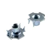 New Fondelli "ragno" a 4 punte - filetto m4 - 17 x 7 mm. - 8 pz. Ferramenta Per Mobili E Infissi