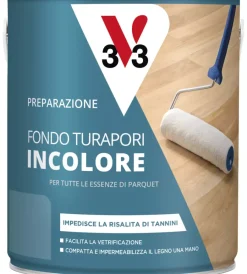 V33 Vetrificatori Manutenzione Parquet|Fondo turapori parquet, incolore  - 2,5 litri