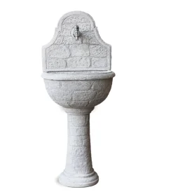 Kam Fontane, Decorazioni E Pavimentazioni|Fontana da giardino a muro "varo" anticato grigio 50x37x122 cm