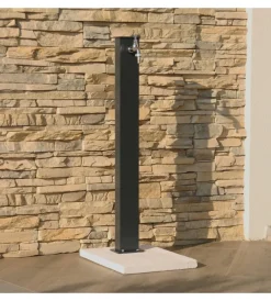 Fontana da giardino vedovella "york" nero, 11x8x82 cm - Fontane, Decorazioni E Pavimentazioni