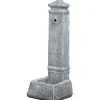 Fontane, Decorazioni E Pavimentazioni-Kam Fontana da giardino vedovella "isernia"  in cemento anticato grigio, 29,8x26x79 cm