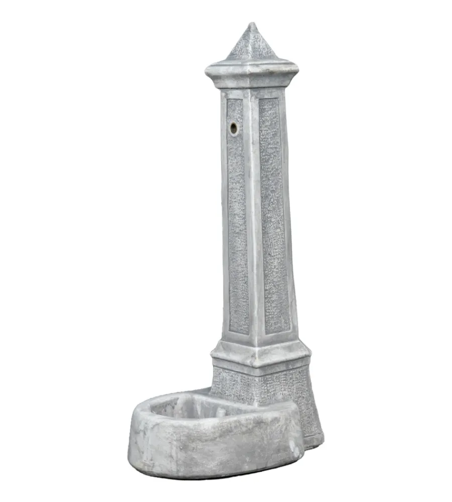 Kam Fontane, Decorazioni E Pavimentazioni|Fontana da giardino vedovella "lecce" anticato grigio 36x46x100 cm