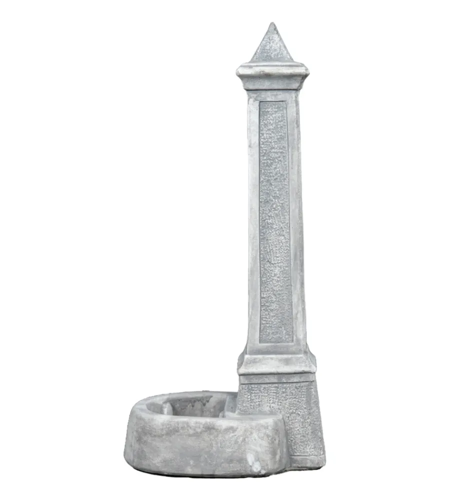 Kam Fontane, Decorazioni E Pavimentazioni|Fontana da giardino vedovella "lecce" anticato grigio 36x46x100 cm